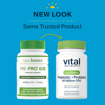 Hyperbiotics Prebiotic + Probiotic 60 Billion CFU