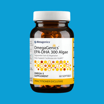 OmegaGenics® EPA-DHA 300 Algae – Plant-Based Omega-3 Support for Heart & Brain