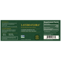 Rock Ridge Pharmacy Latero-Flora supplement, back of bottle with supplement facts