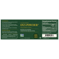 Rock Ridge Pharmacy Oxy-Powder (California Only) supplement, back of bottle with supplement facts