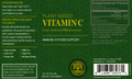 Rock Ridge Pharmacy Vitamin C supplement, back of bottle with supplement facts