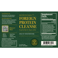 Rock Ridge Pharmacy Foreign Protein Cleanse supplement, back of bottle with supplement facts