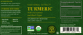 Rock Ridge Pharmacy Organic Liquid Turmeric supplement, back of bottle with supplement facts