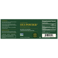 Rock Ridge Pharmacy Oxy-Powder supplement, back of bottle with supplement facts