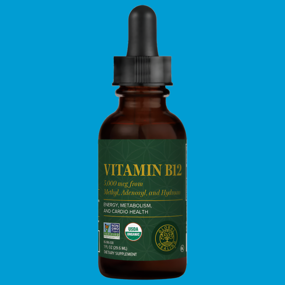 Rock Ridge Pharmacy Vitamin B12 5000 mcg supplement, front of bottle, alternate view 2
