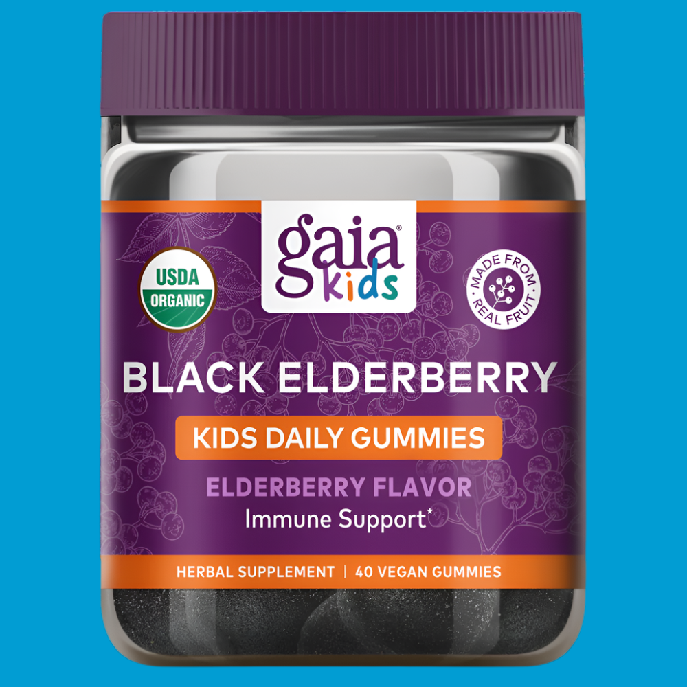 GaiaKids Elderberry Gummies – Organic Immune Support for Kids