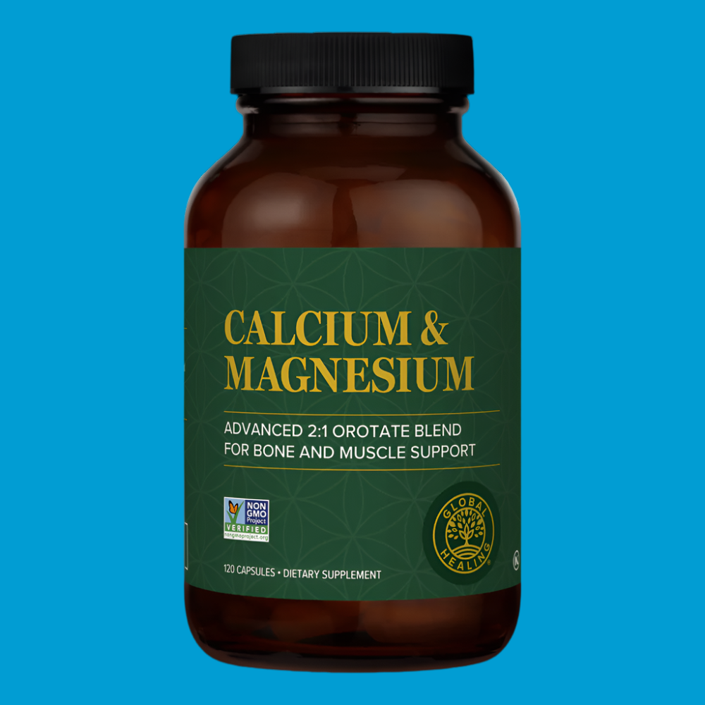 Rock Ridge Pharmacy Calcium & Magnesium supplement, front of bottle