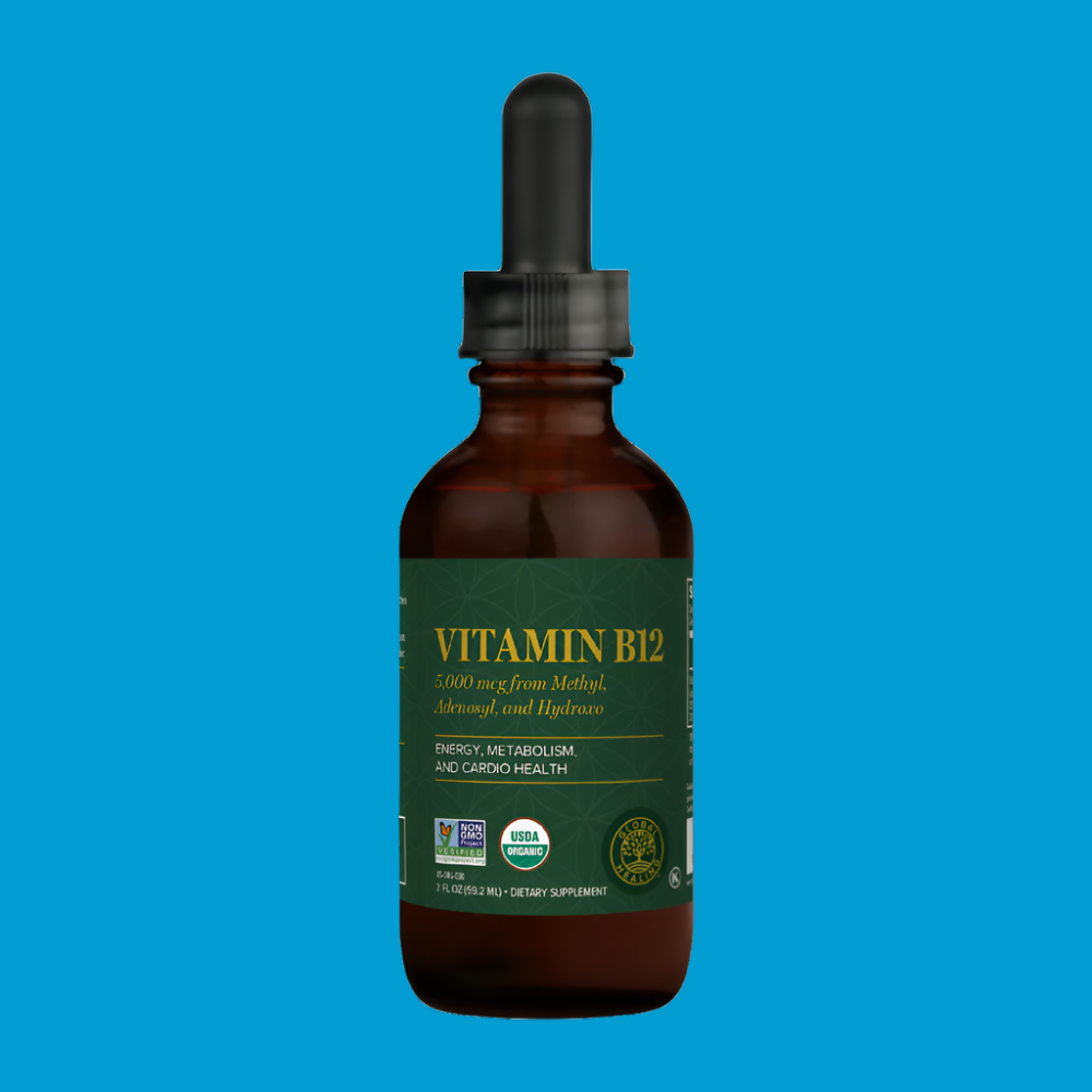 Rock Ridge Pharmacy Vitamin B12 5000 mcg supplement, front of bottle