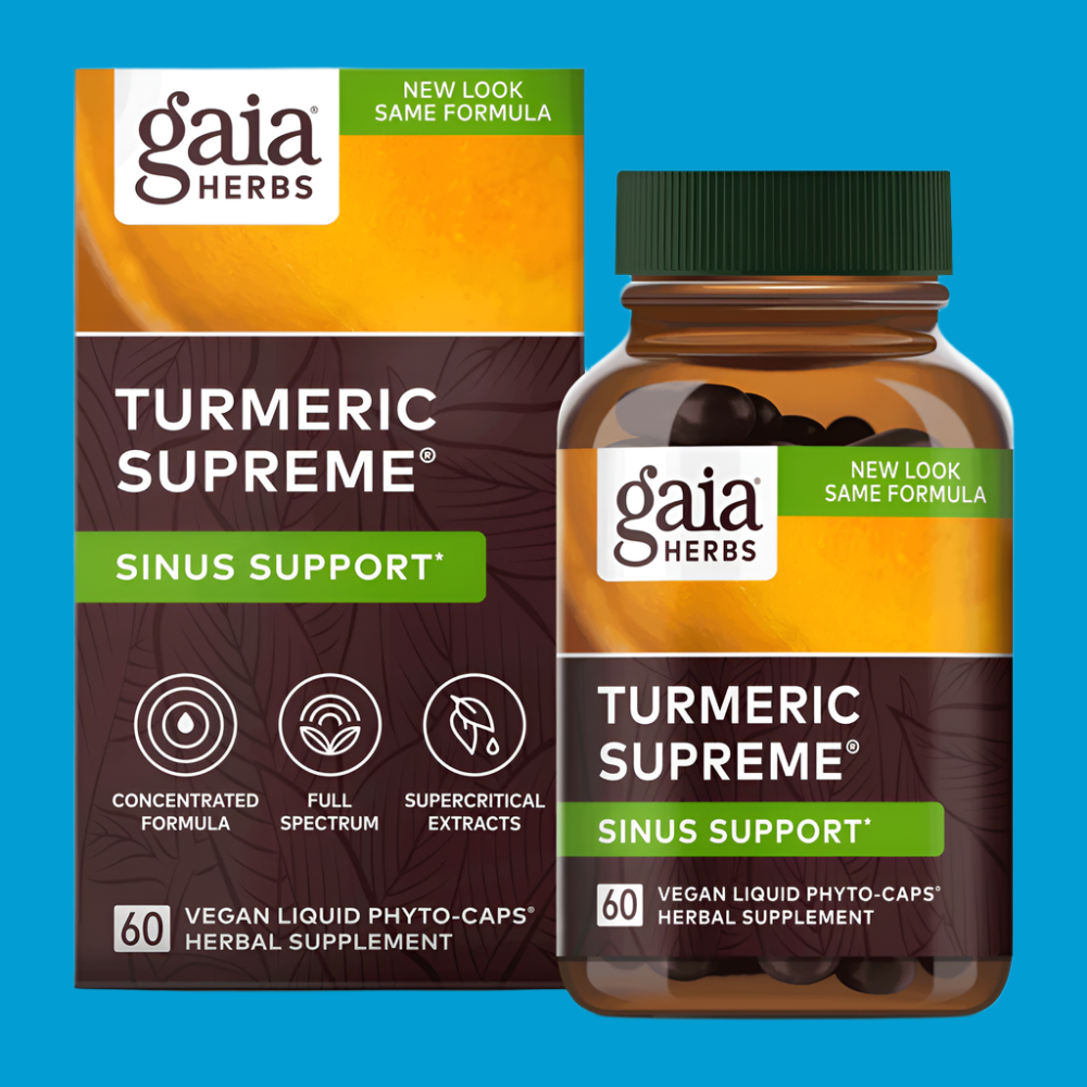 Turmeric Supreme Sinus Support – Natural Allergy & Breathing Relief
