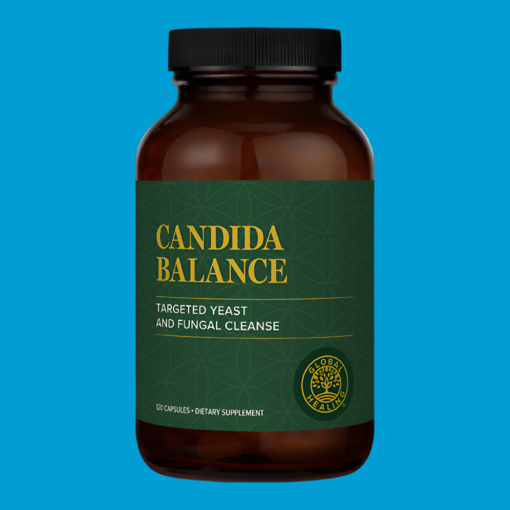 Rock Ridge Pharmacy Candida Balance supplement, front of bottle