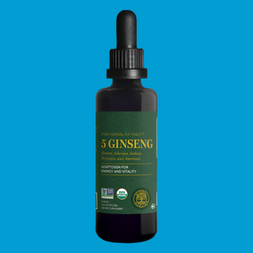 Rock Ridge Pharmacy 5 Ginseng supplement, front of bottle