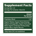 Rock Ridge Pharmacy Men's Hormone Support supplement, product label close-up