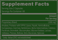 Rock Ridge Pharmacy Ultimate Enzymes (formerly Veganzyme) supplement, product label close-up