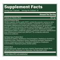 Rock Ridge Pharmacy Ultimate Probiotic supplement, product label close-up
