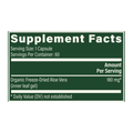 Rock Ridge Pharmacy Aloe Vera supplement, product label close-up
