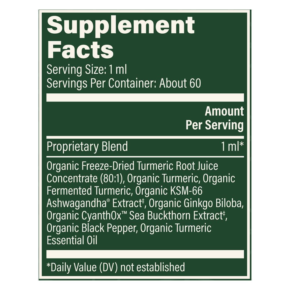 Rock Ridge Pharmacy Brain Health supplement, product label close-up