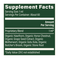 Rock Ridge Pharmacy Vein Health, Plant-Based supplement, product label close-up