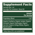 Rock Ridge Pharmacy Kidney Health supplement, product label close-up