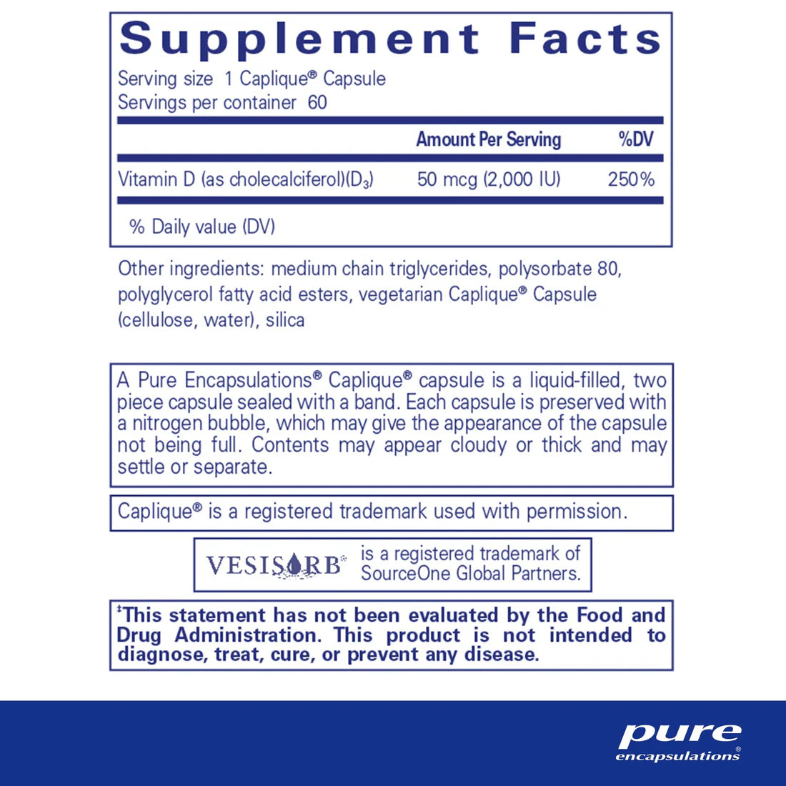 Vitamin D3 VESIsorb® - Enhanced Absorption for Bone & Immune Health