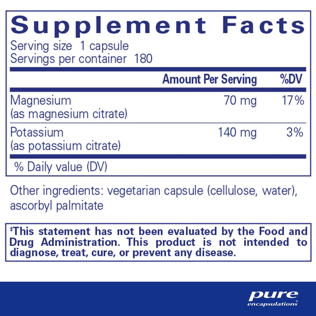 Potassium Magnesium Citrate Supplement - Heart & Muscle Health