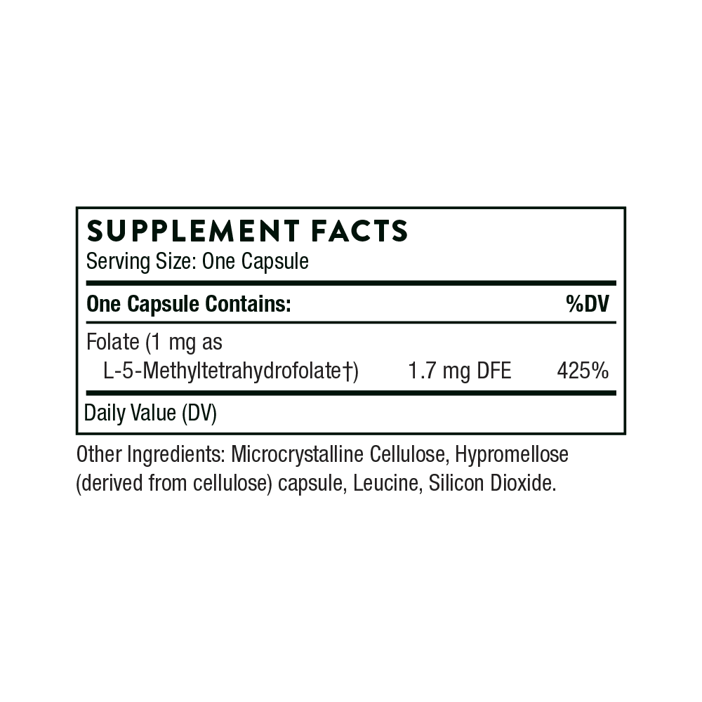 5-MTHF 1 mg Supplement