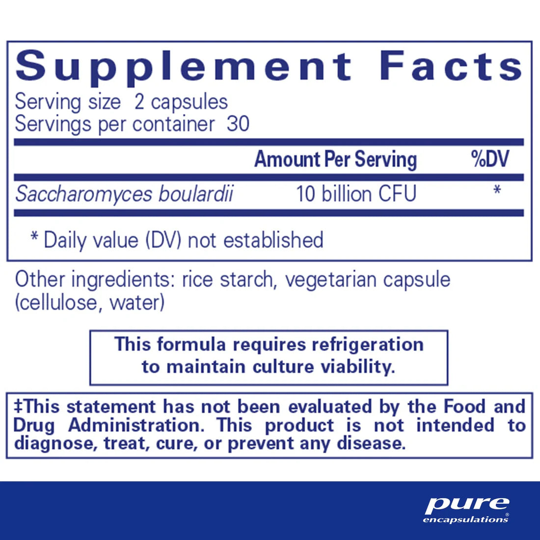 Saccharomyces Boulardii Probiotic