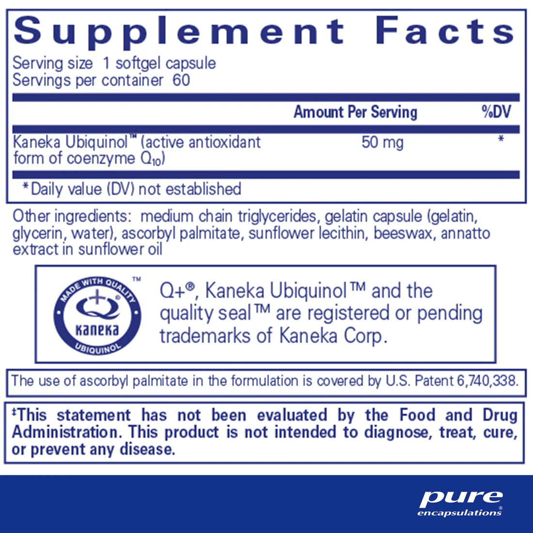 Ubiquinol-QH 50 mg - Supports Energy & Cardiovascular Health