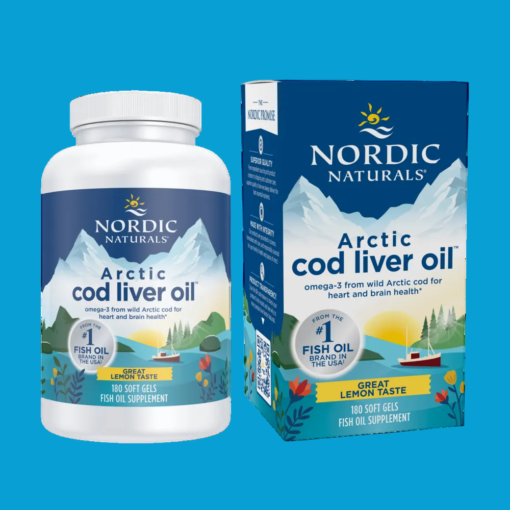Arctic Cod Liver Oil – Lemon (180 Softgels)