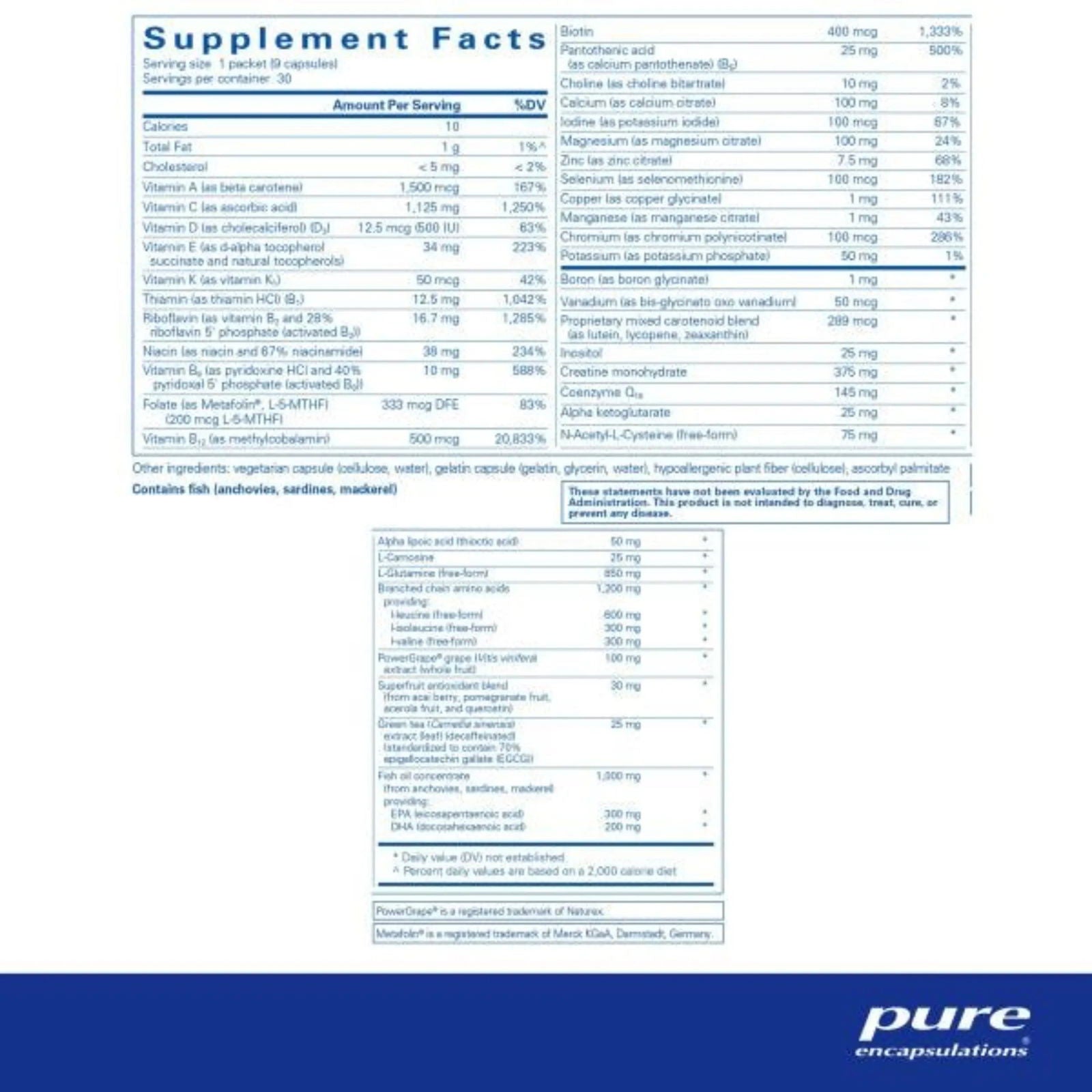 Athletic Pure Pack 30 packets - ROCK RIDGE PHARMACY
