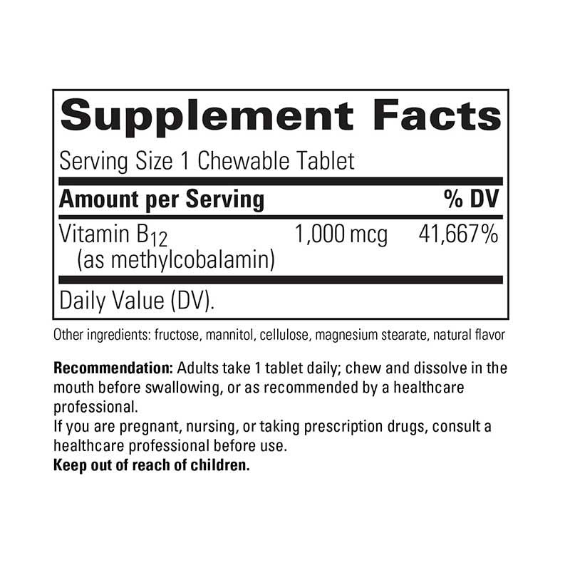 B12 Active Chewable tablets - ROCK RIDGE PHARMACY