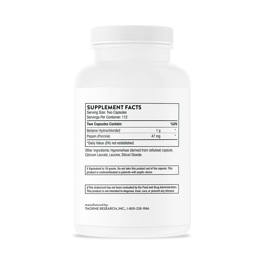 Betaine HCL& Pepsin - ROCK RIDGE PHARMACY