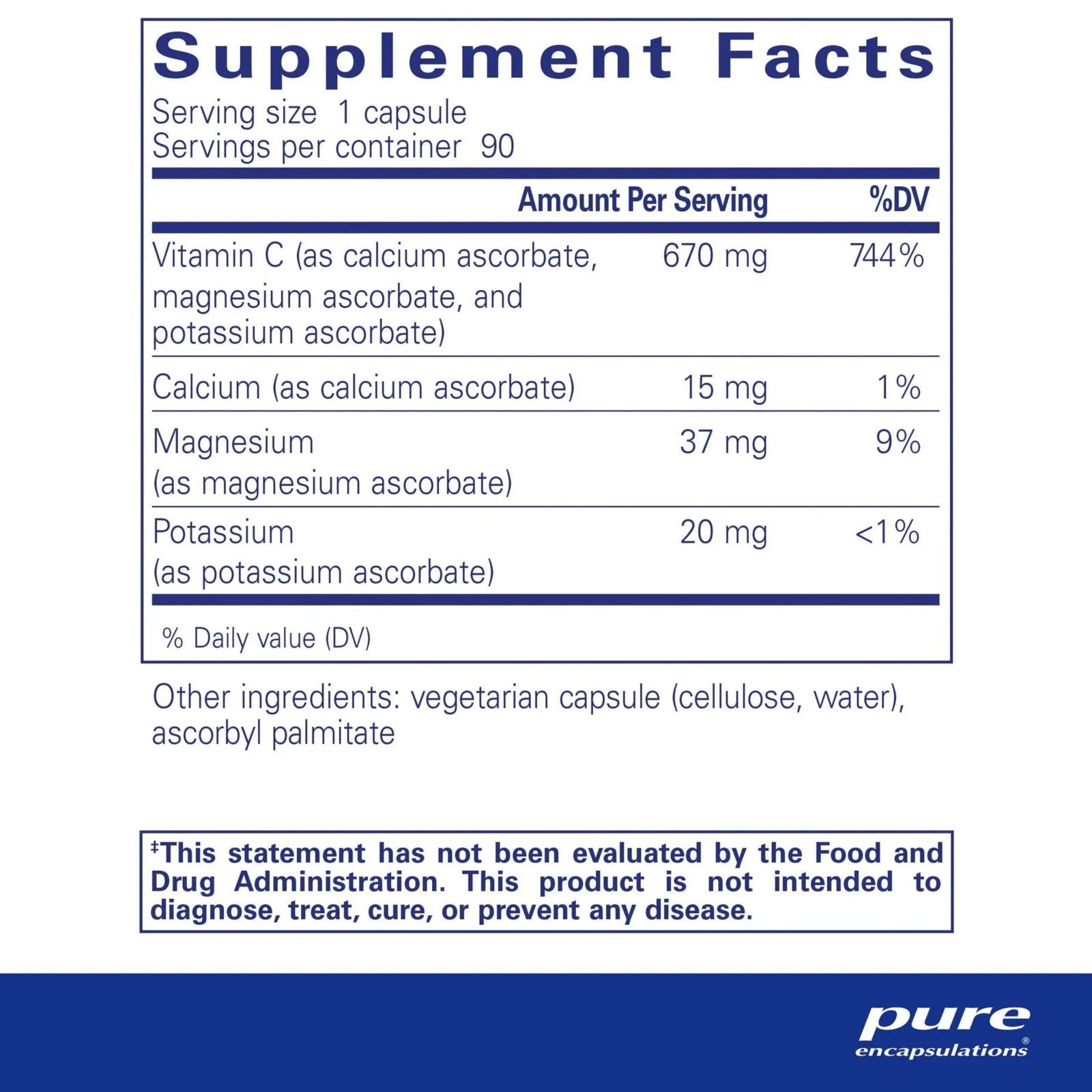 Buffered Ascorbic Acid - ROCK RIDGE PHARMACY