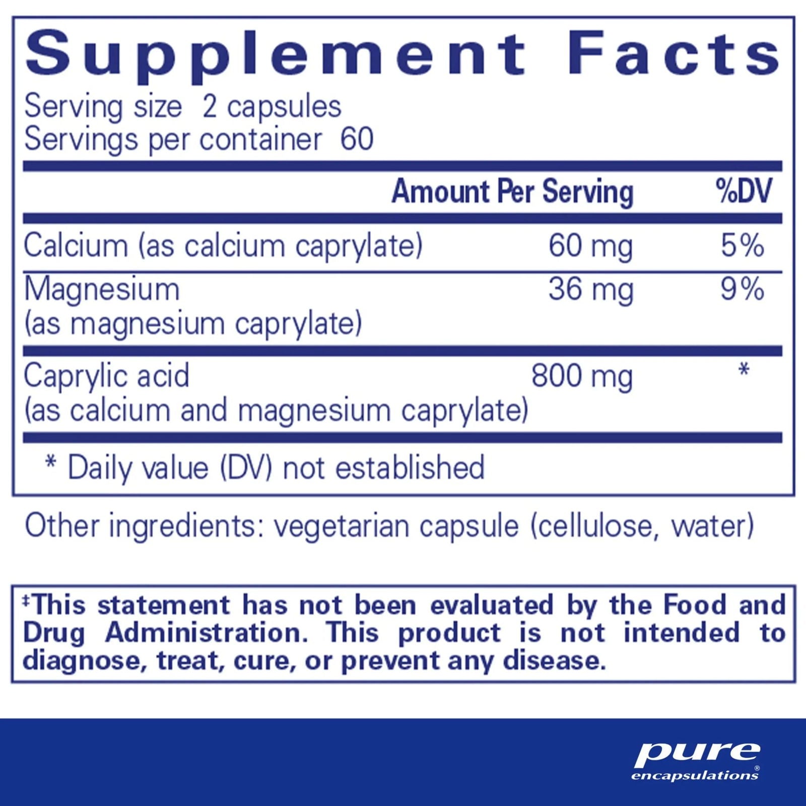 Caprylic Acid Supplement