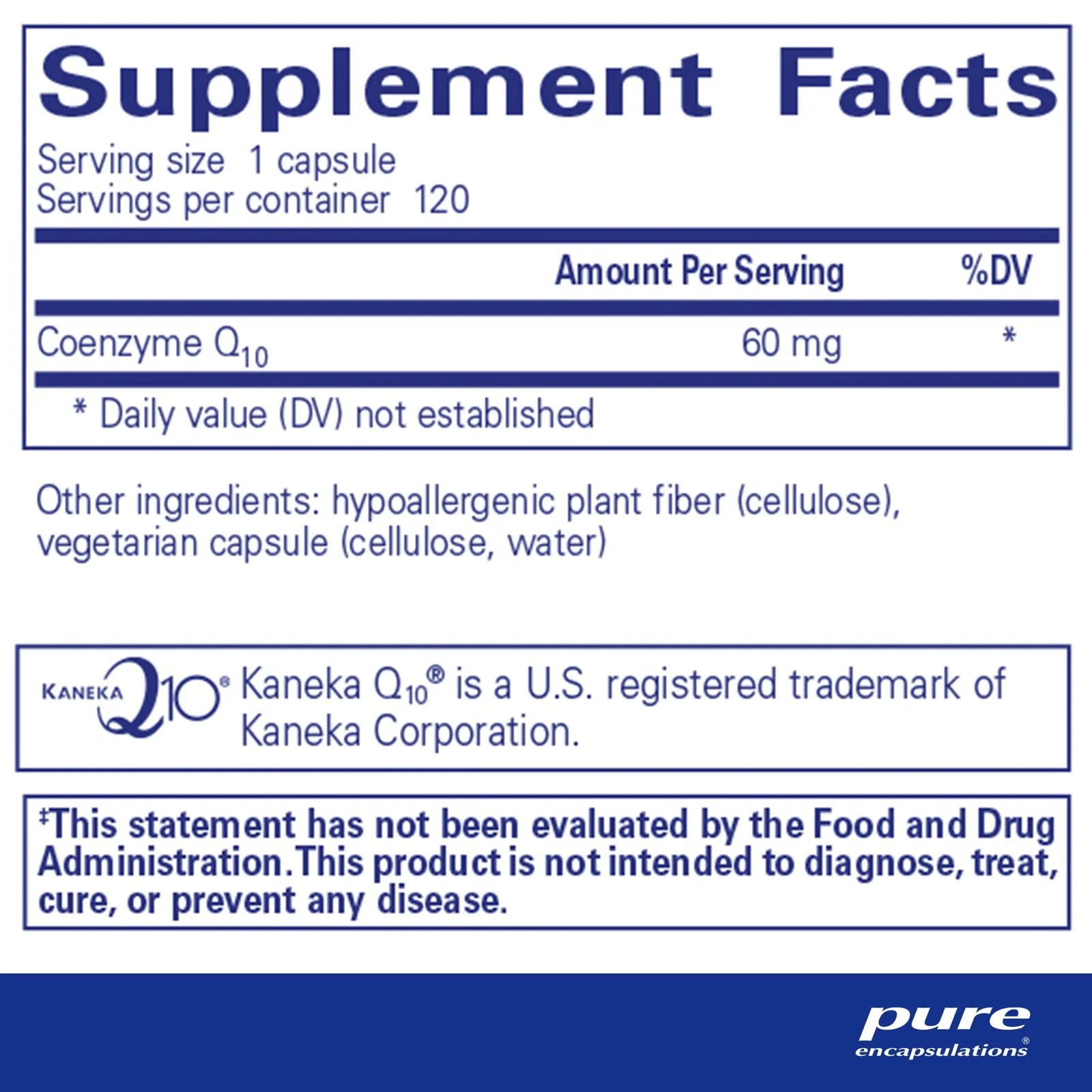 CoQ10 60mg Supplement