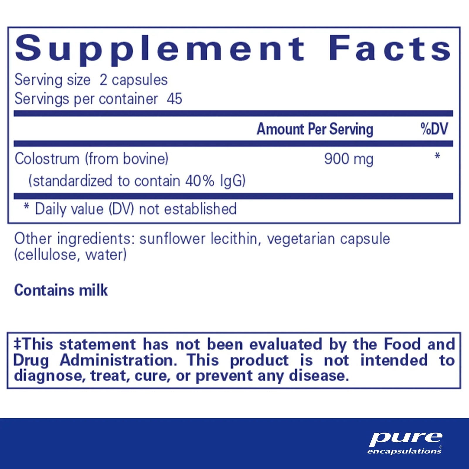 Colostrum 40% IgG