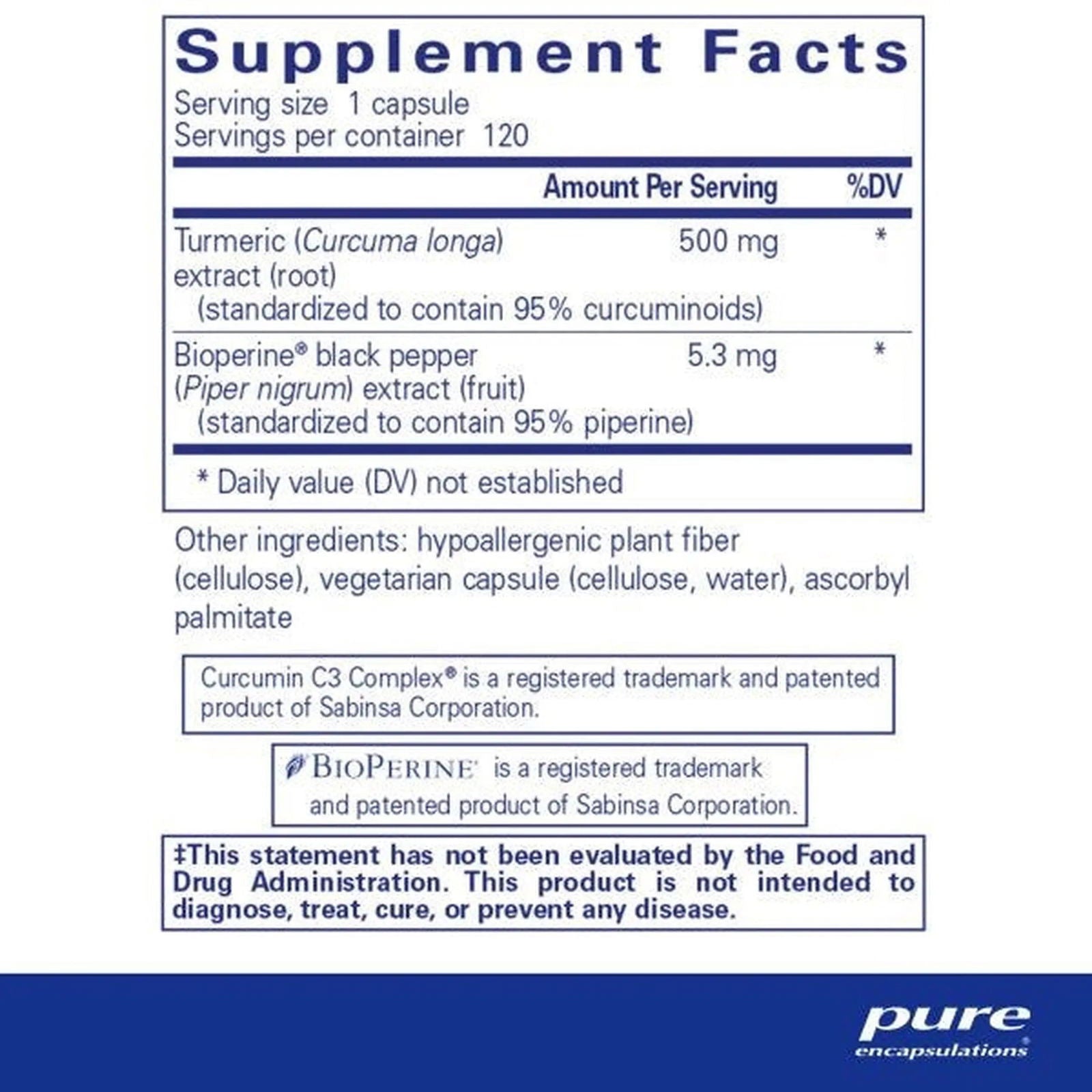 Curcumin 500 with Bioperine® - ROCK RIDGE PHARMACY