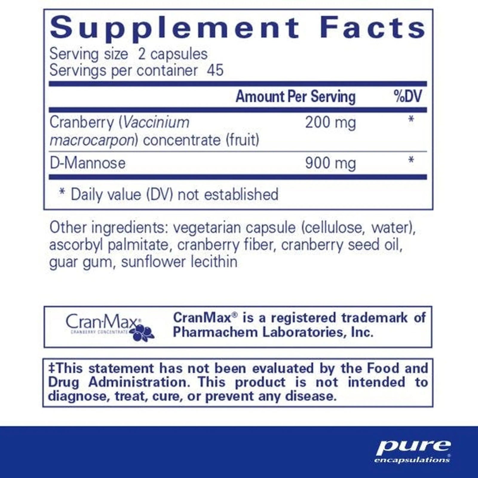 Cranberry/D-Mannose - ROCK RIDGE PHARMACY