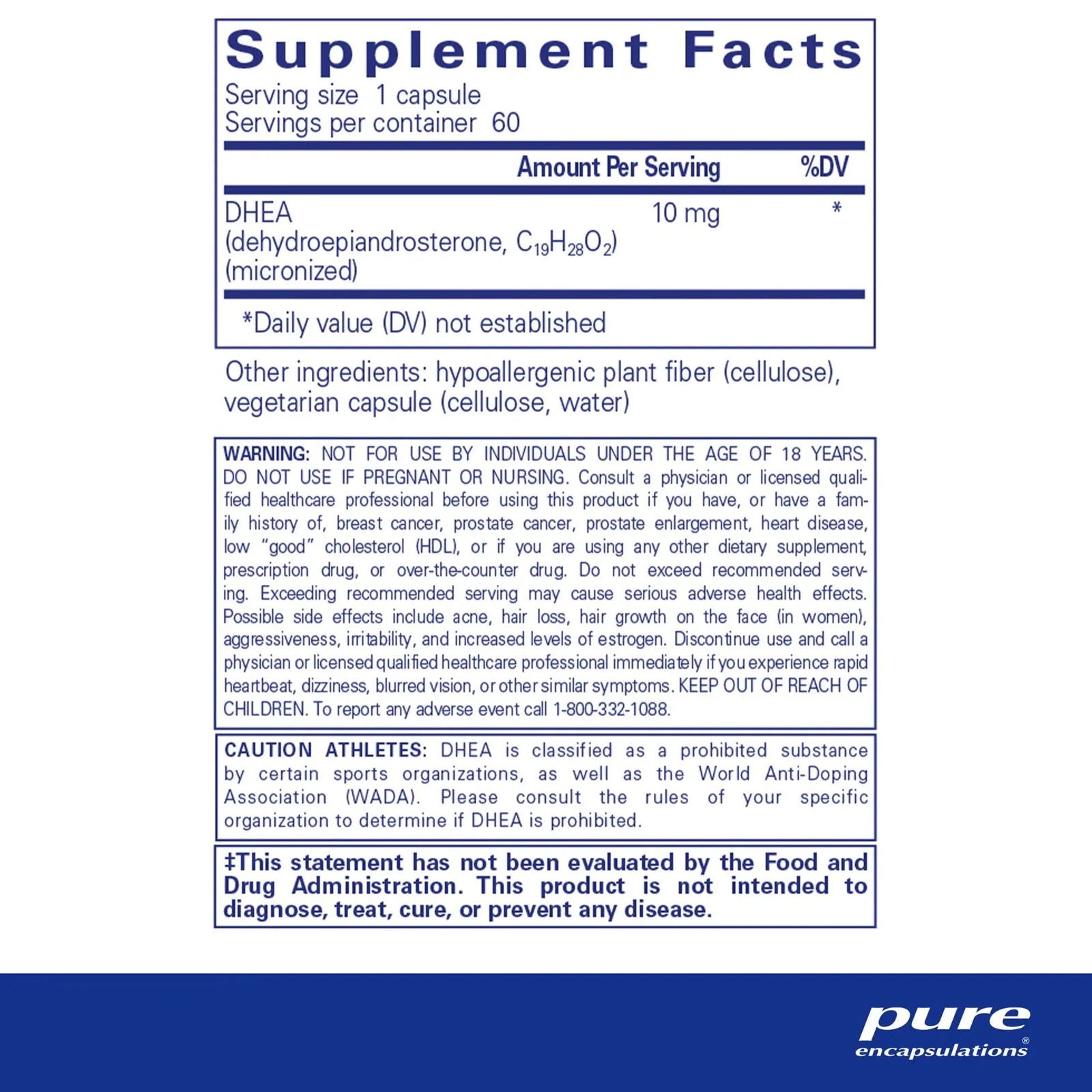 DHEA 10 mg - ROCK RIDGE PHARMACY