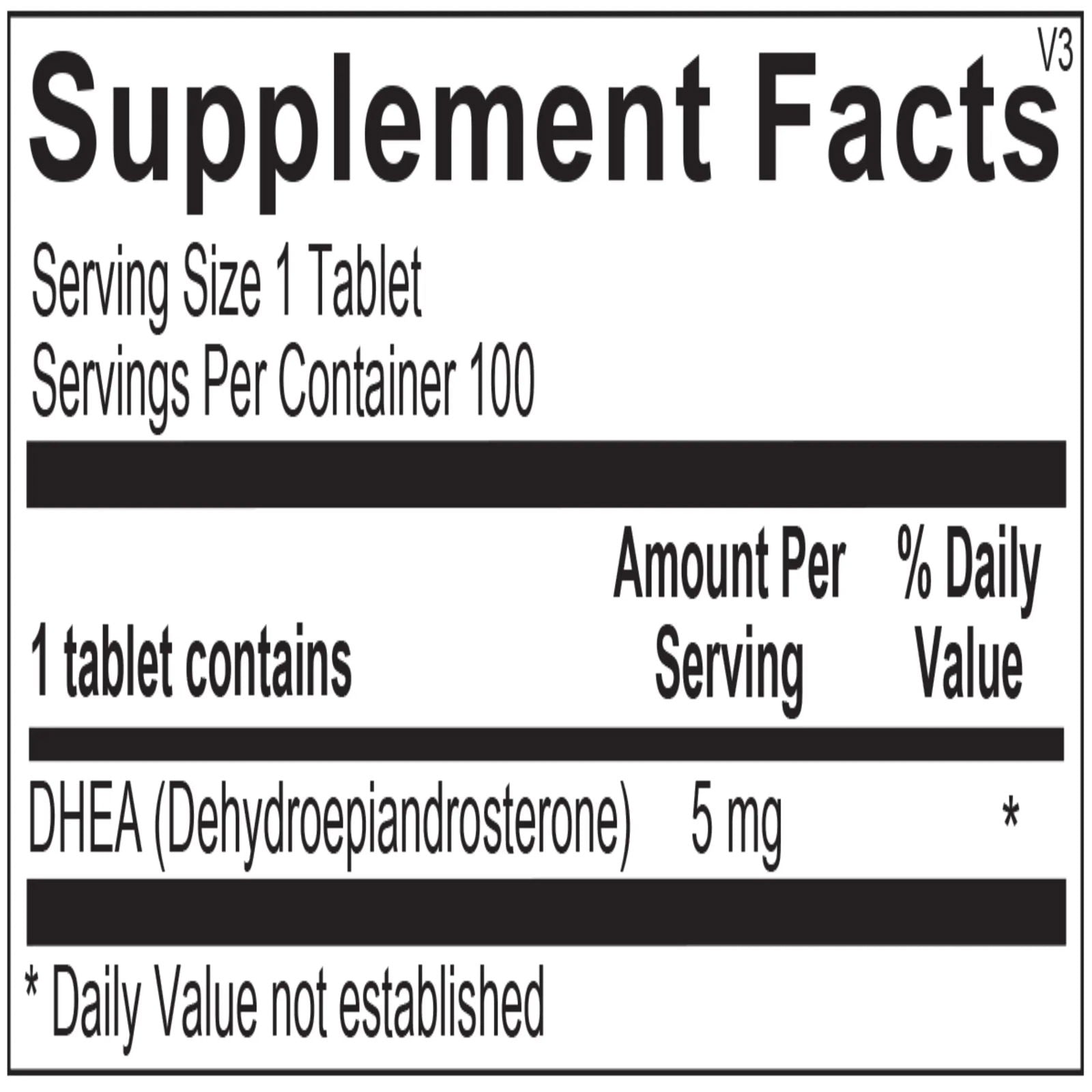 DHEA 5mg - ROCK RIDGE PHARMACY