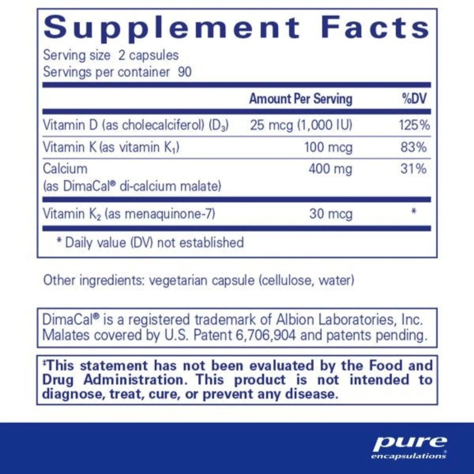 Calcium K-D Supplement