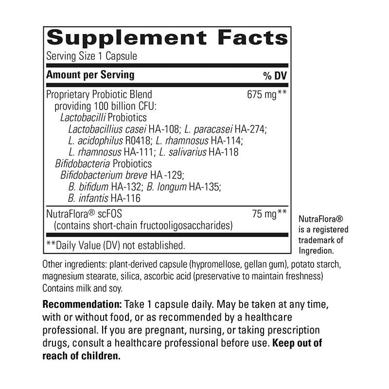 Enterogenic Intensive 100 Probiotic - ROCK RIDGE PHARMACY
