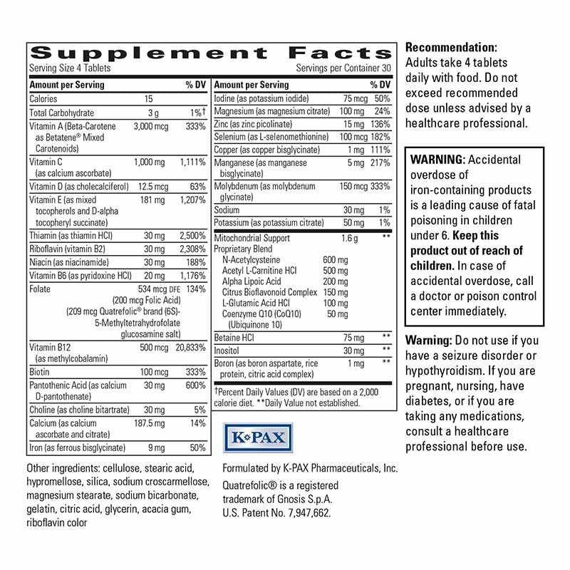 K-PAX MitoNutrients - ROCK RIDGE PHARMACY