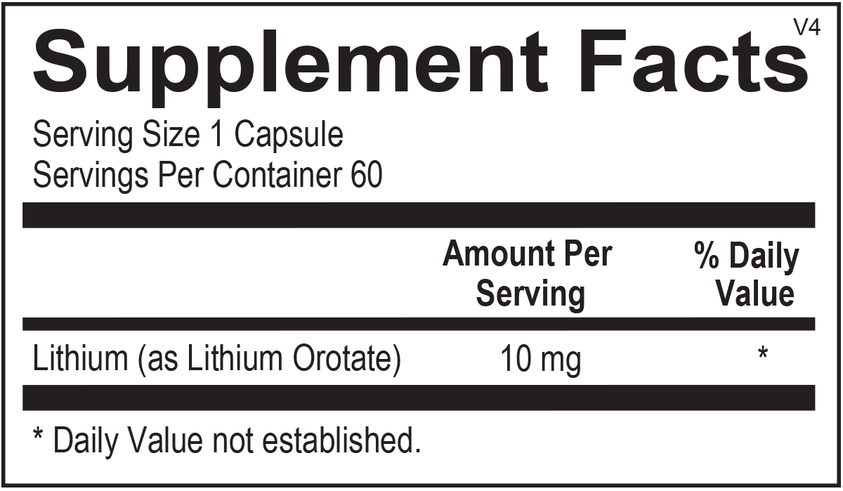 Lithium Orotate - ROCK RIDGE PHARMACY