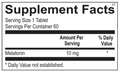 Melatonin 10 mg - ROCK RIDGE PHARMACY