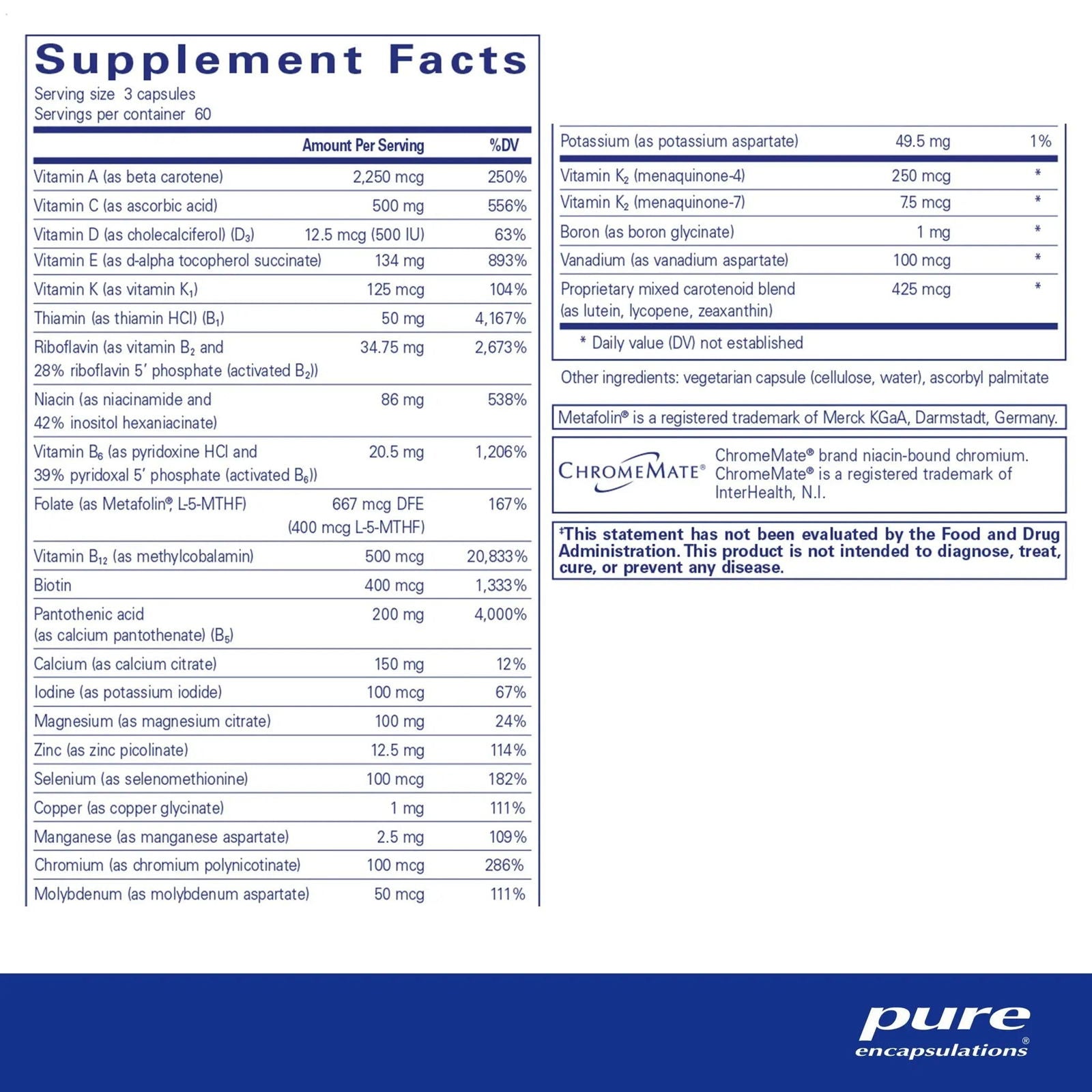 Nutrient 950 with Vitamin K - ROCK RIDGE PHARMACY