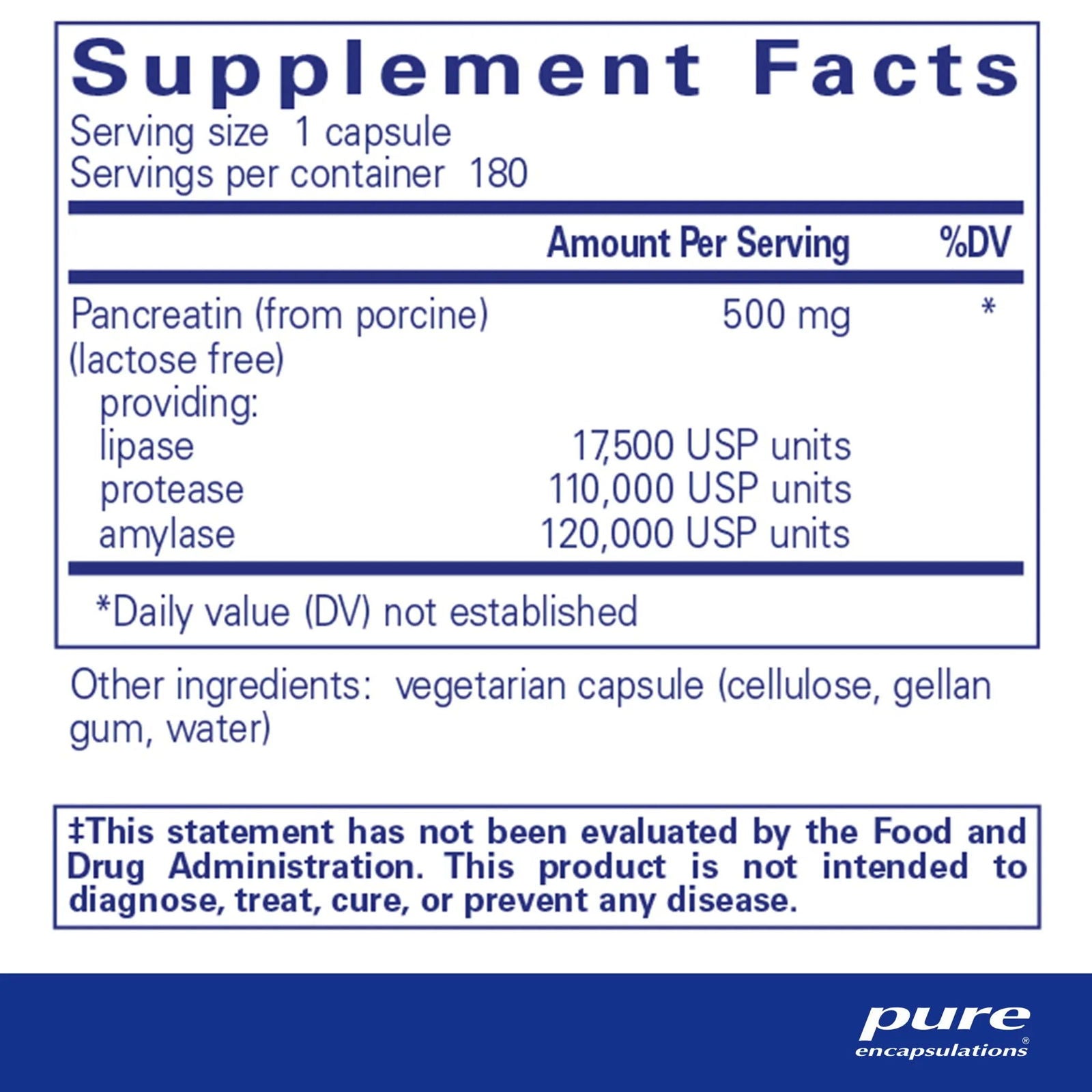 Pancreatic Enzyme Formula - ROCK RIDGE PHARMACY