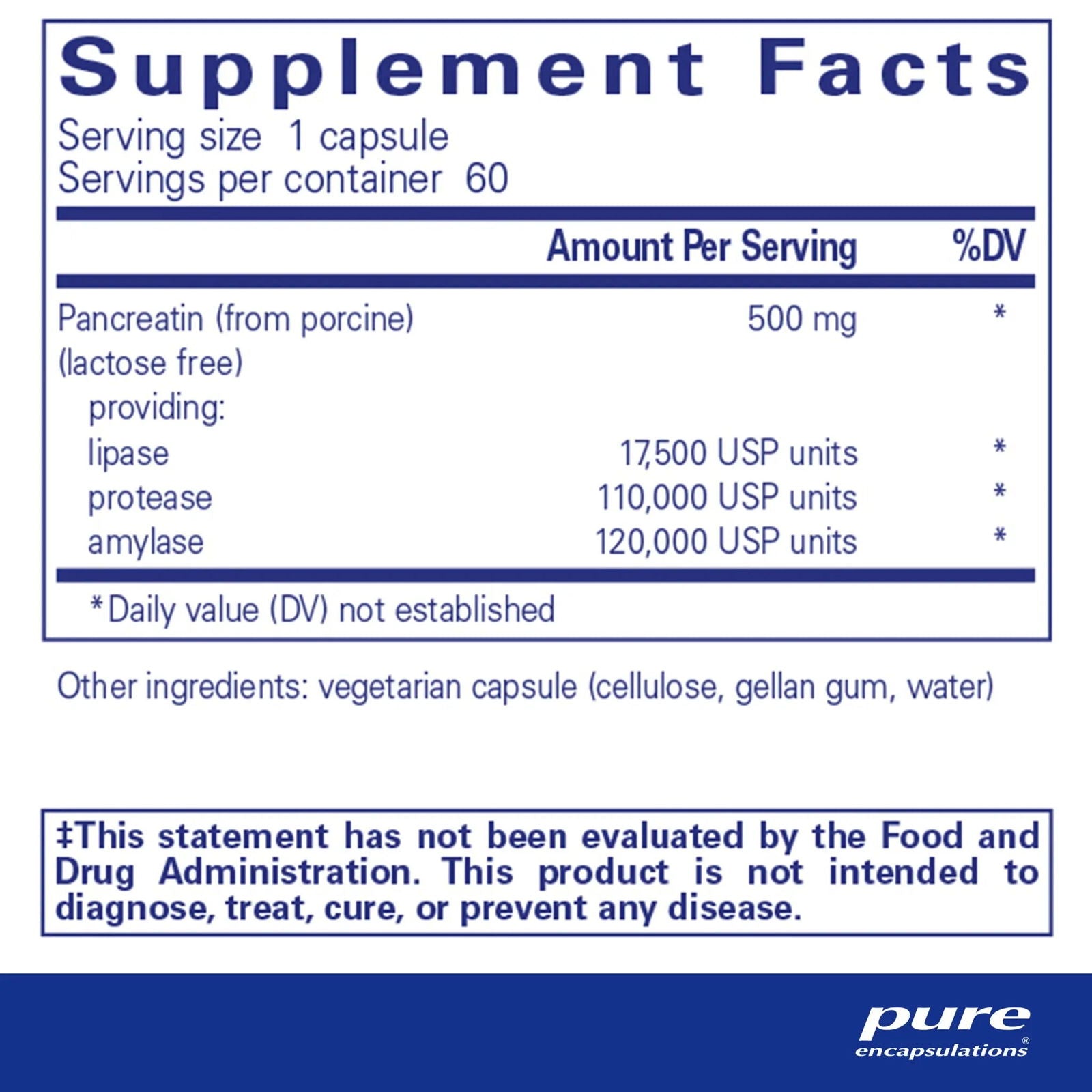 Pancreatic Enzyme Formula - ROCK RIDGE PHARMACY