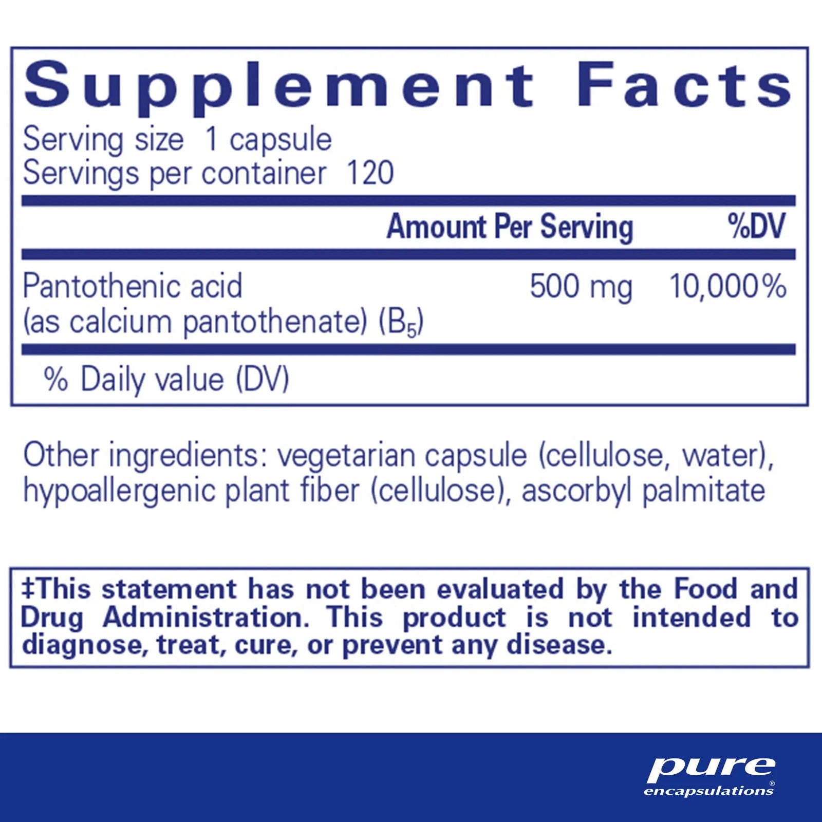 Pantothenic Acid - ROCK RIDGE PHARMACY