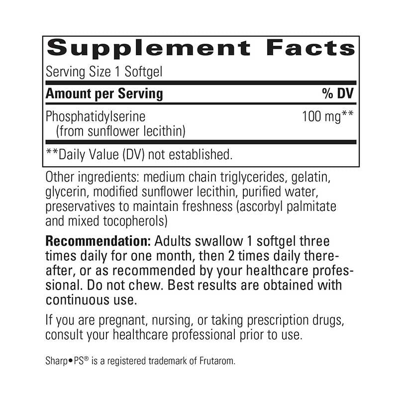 Phosphatidylserine Soy-Free - ROCK RIDGE PHARMACY