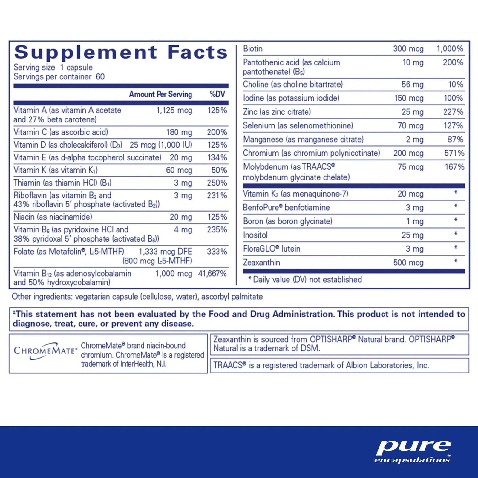PureGenomics® Multivitamin 60's - ROCK RIDGE PHARMACY